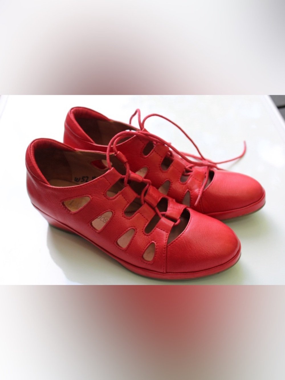L’Amour des Pieds laced up wedges
